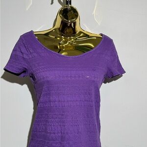 Ralph Lauren Purple Short Sleeve Top
